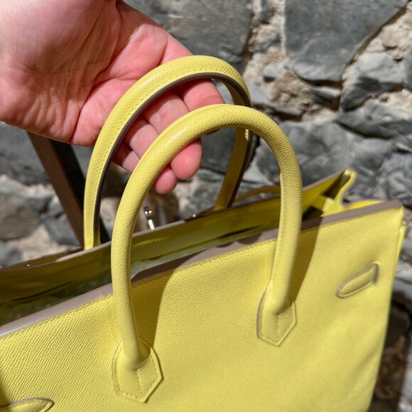 Hermès Soufre Yellow Epsom PHW Birkin 35 Bag - Picture 5 of 15